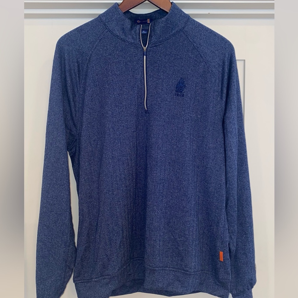 Stitch Golf - Blue Knit Quarter Zip